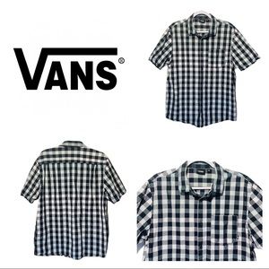 Vans Short Sleeve Button Down Shirt, Size L - Excellent Condition